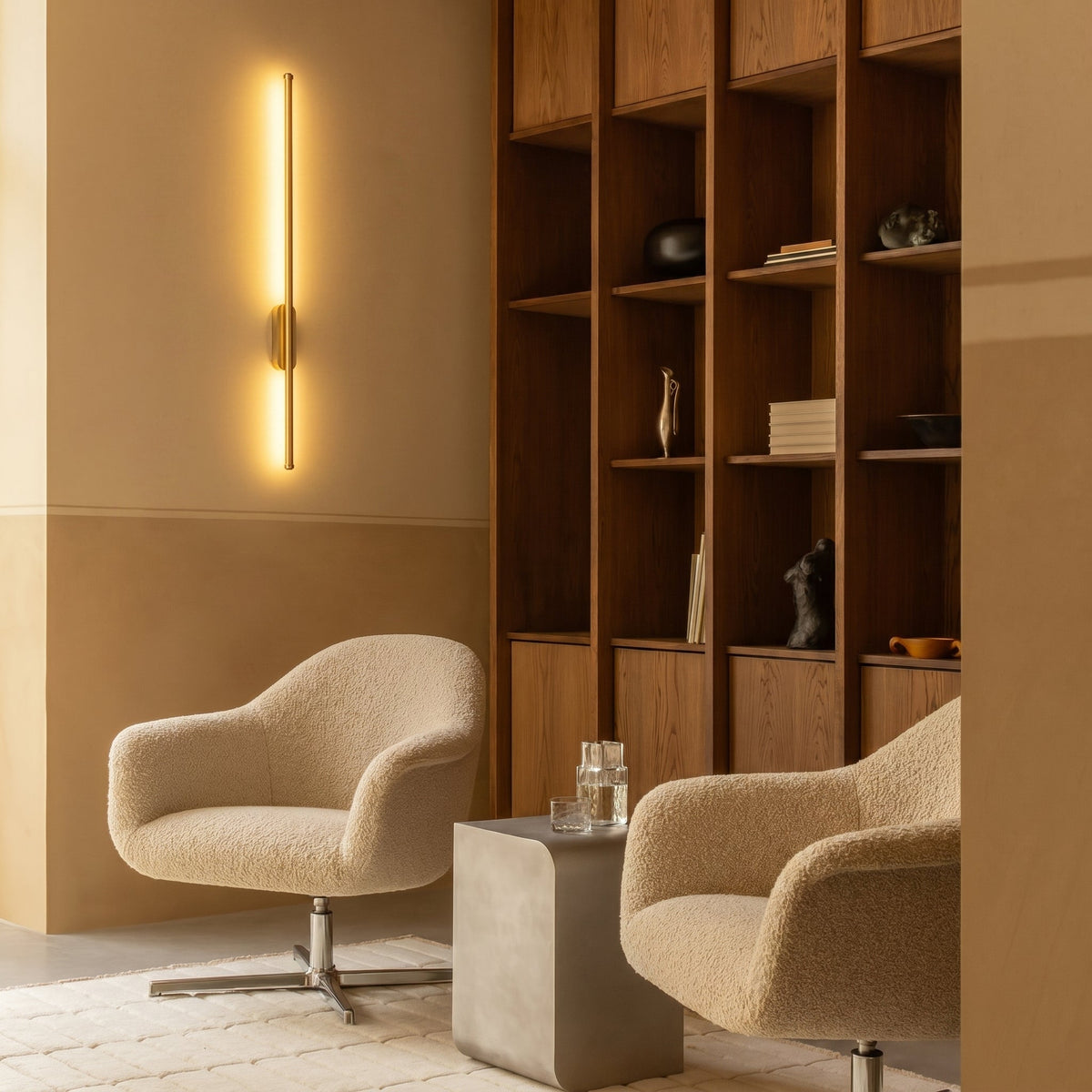 LED-wandlamp Lineair Design 60cm 100cm Warm Wit 3000K Zwart Goud Aluminium Moderne Wandverlichting Woonkamer