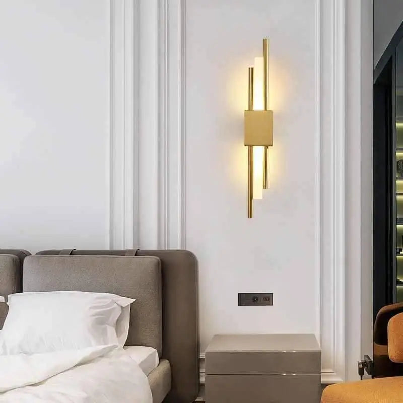 Wandlamp Goud Design Aluminium LED G4 15W Modern Woonkamer Slaapkamer Hal Luxe