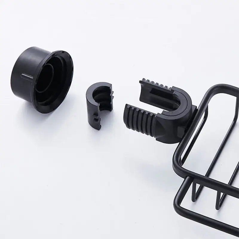 Doucheplank voor Douchekop Roestvrij Metaal Zeephouder Opbergrek Badkamer Shampoohouder Bevestiging Zonder Boren Hangend Organizer