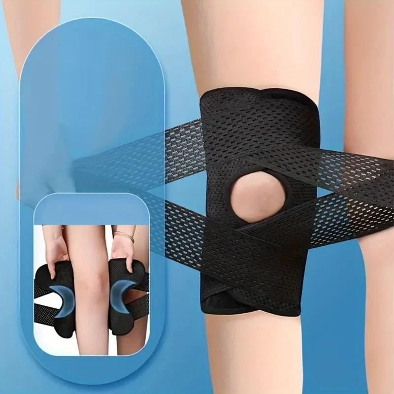 Verstelbare Kniebandage met Compressie voor Sport Training Hardlopen en Dagelijks Gebruik Ondersteunend