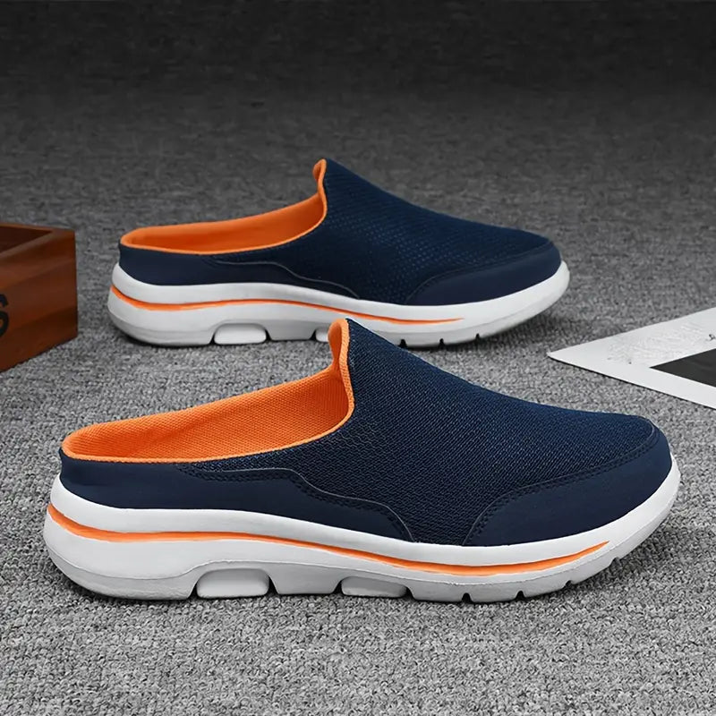 Orthopedische Barefoot Instapschoen Heren Blauw Grijs Beige Zwart Ergonomisch Loopcomfort Breed Wandelen