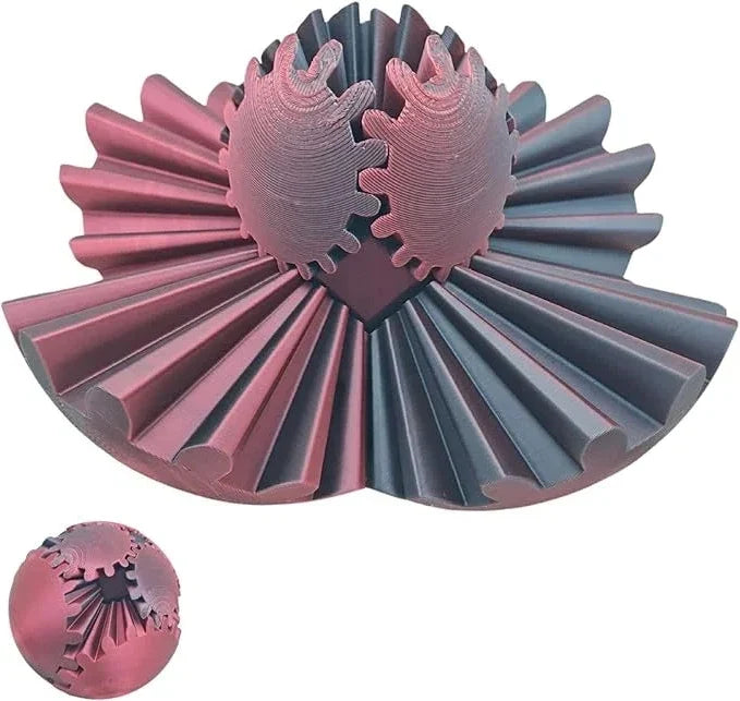 3D Geprinte Tandwielbal Fidget Speelgoed voor Stress en Focus Verbetering Anti-Stress Bal voor Kinderen
