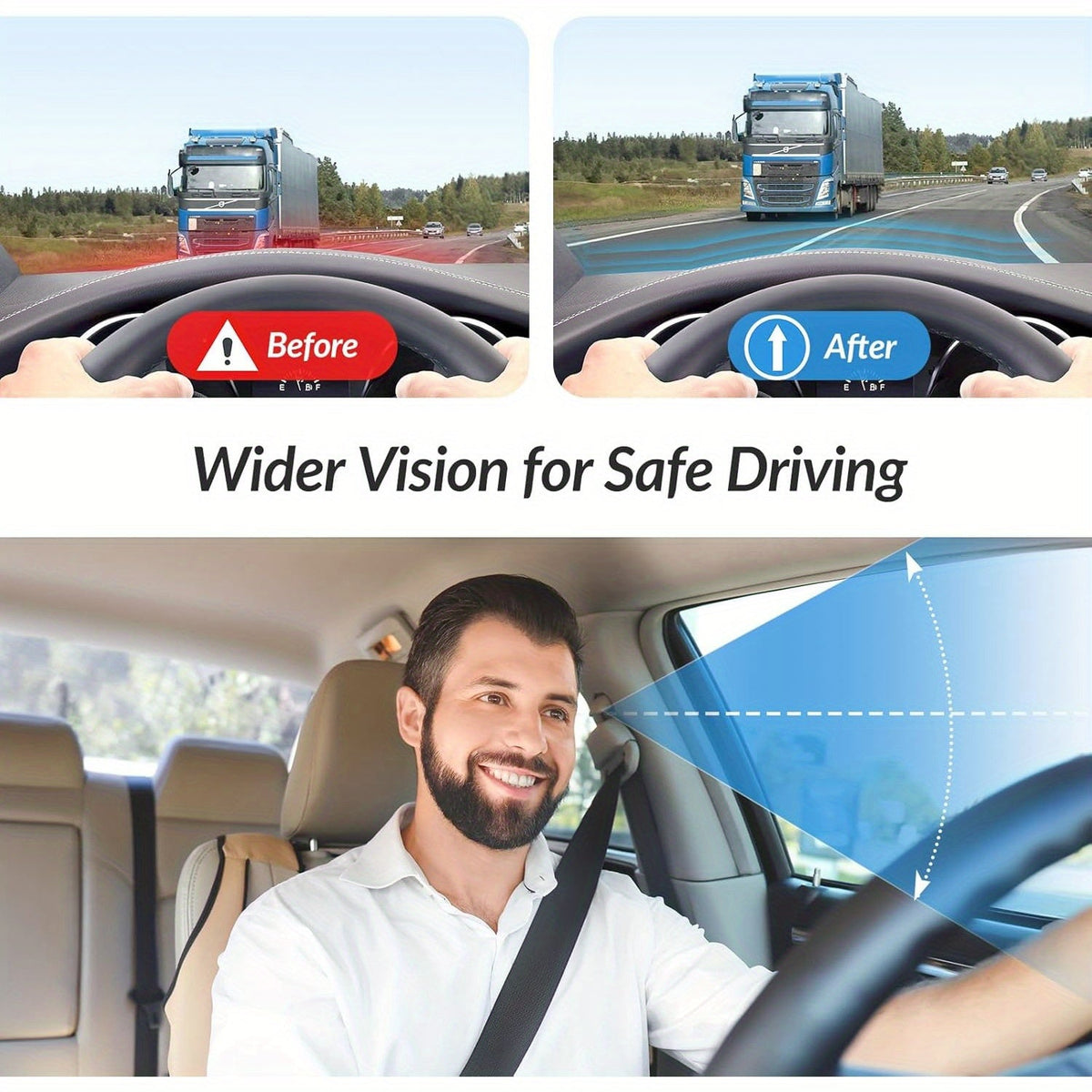 Ergonomisch Driehoekig Autozitzitkussen - Memory Foam met Ademend Mesh voor Comfort & Houding