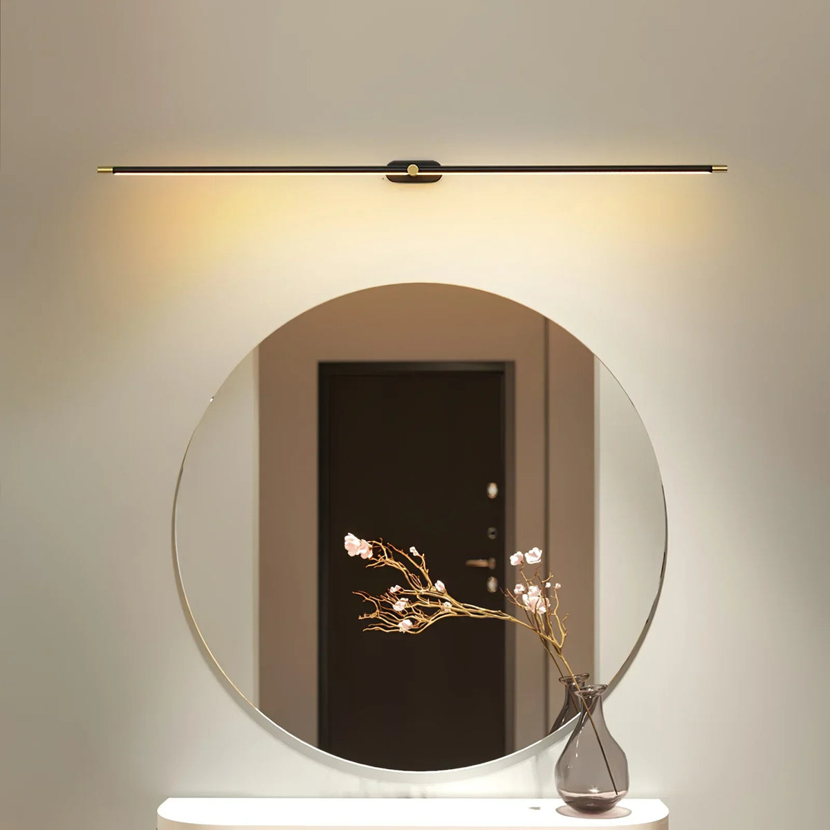 LED Spiegellamp Badkamer Aluminium 70-130cm Zwart Goud Wandverlichting Boven Wastafel Make-up Spiegel