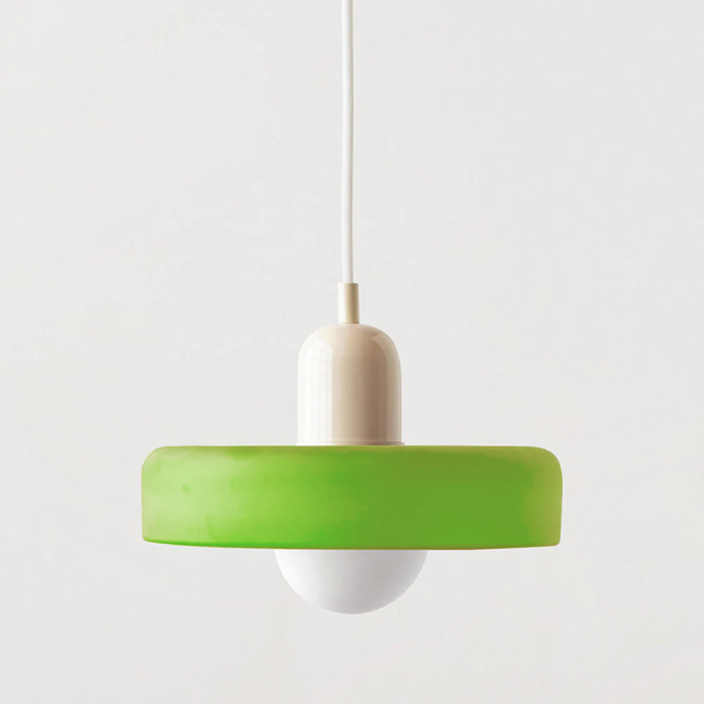 Geometrische Hanglamp Gekleurd Glas E27 Verstelbaar Eettafel Keukeneiland Retro Design Sfeerverlichting
