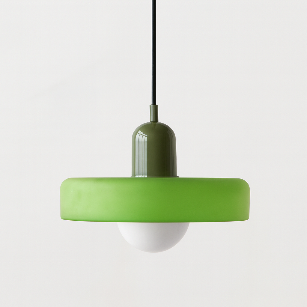 Geometrische Hanglamp Gekleurd Glas E27 Verstelbaar Eettafel Keukeneiland Retro Design Sfeerverlichting