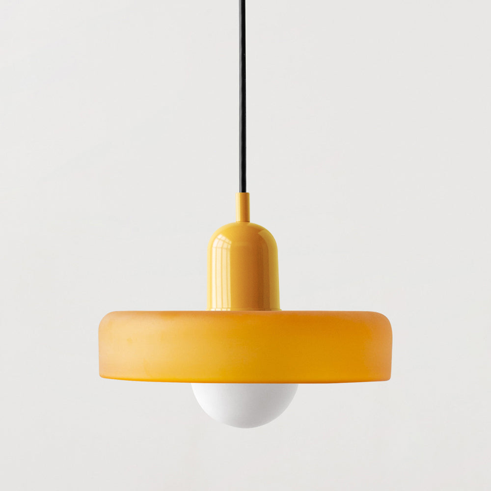 Geometrische Hanglamp Gekleurd Glas E27 Verstelbaar Eettafel Keukeneiland Retro Design Sfeerverlichting