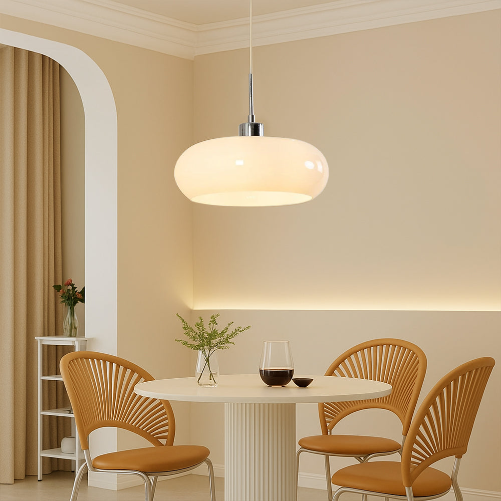 Geometrische Hanglamp E27 Glas Metaal 28cm Eetkamer Woonkamer Verstelbaar Functioneel Modern Interieur Design