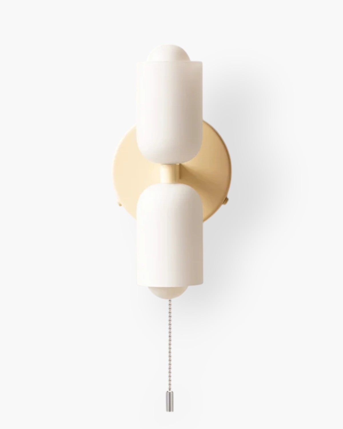 Wandlamp met Dubbele Glazen Kappen voor Slaapkamer en Woonkamer - E27 Wandverlichting