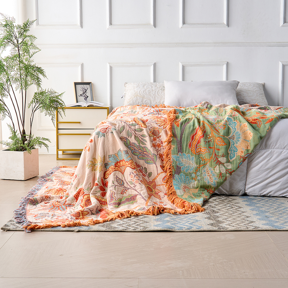 Picknickkleed Katoen Groot 150x200 tot 230x250 cm Boho Franjes Wasbaar Strandkleed Buiten