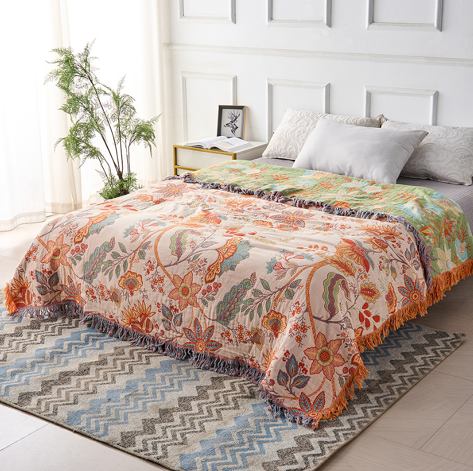 Picknickkleed Katoen Groot 150x200 tot 230x250 cm Boho Franjes Wasbaar Strandkleed Buiten