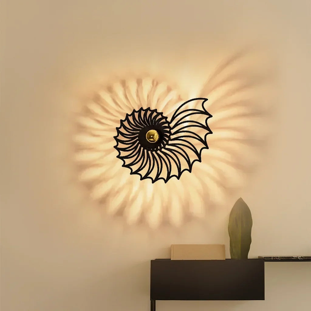 Wandlamp Trapopgang Rond 35 tot 50 cm Keramiek Handgemaakt Snoer 150 cm Goud of Zwart