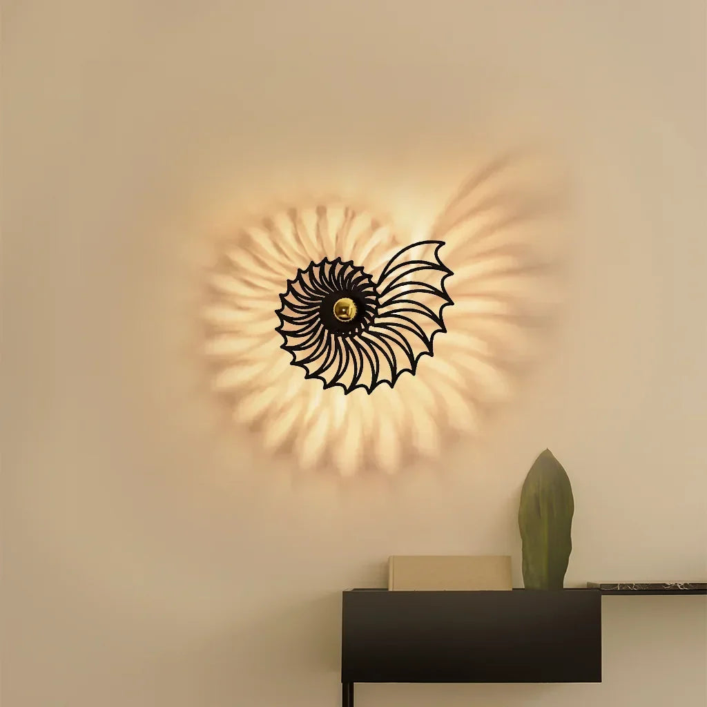 Wandlamp Trapopgang Rond 35 tot 50 cm Keramiek Handgemaakt Snoer 150 cm Goud of Zwart