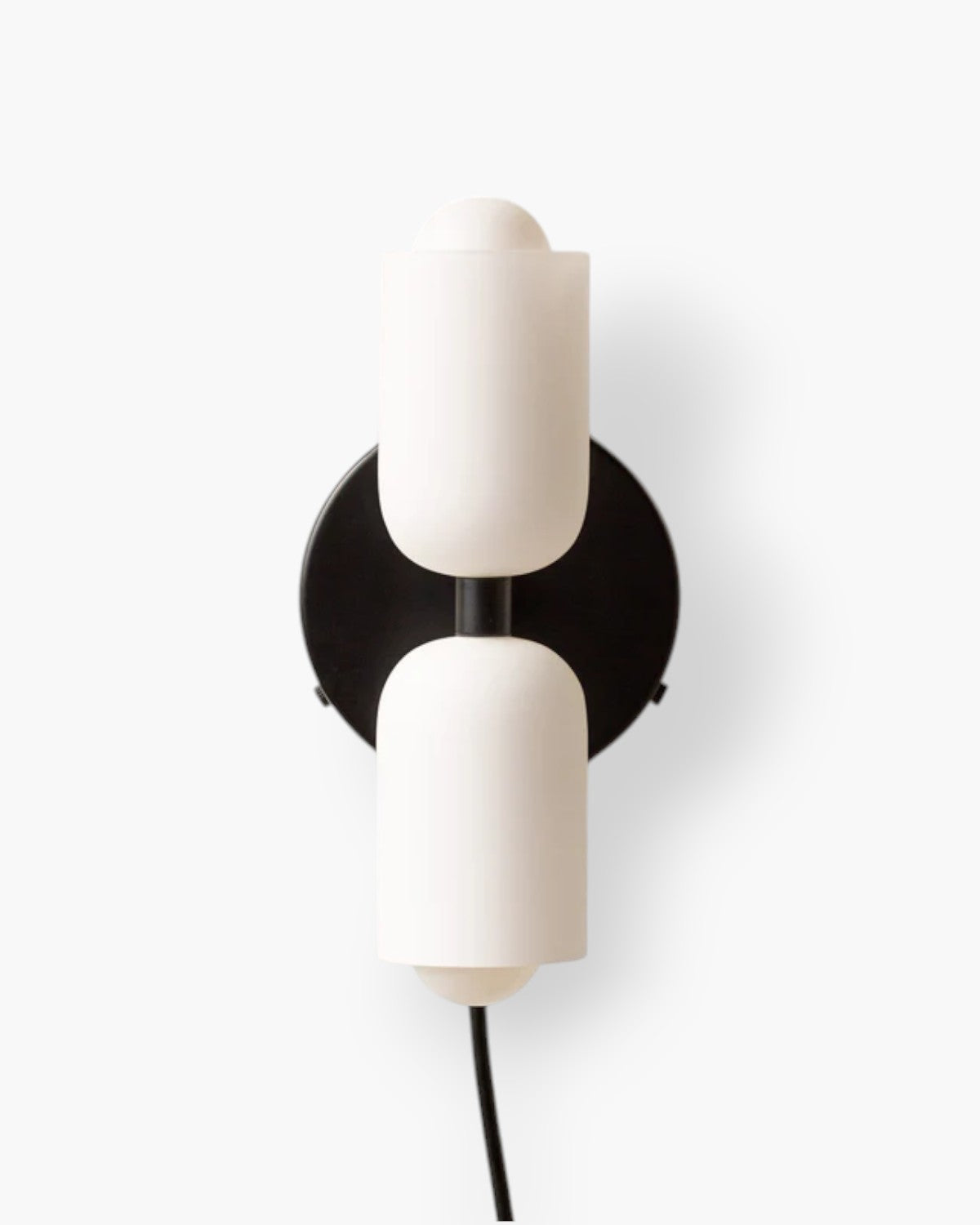 Wandlamp met Dubbele Glazen Kappen voor Slaapkamer en Woonkamer - E27 Wandverlichting