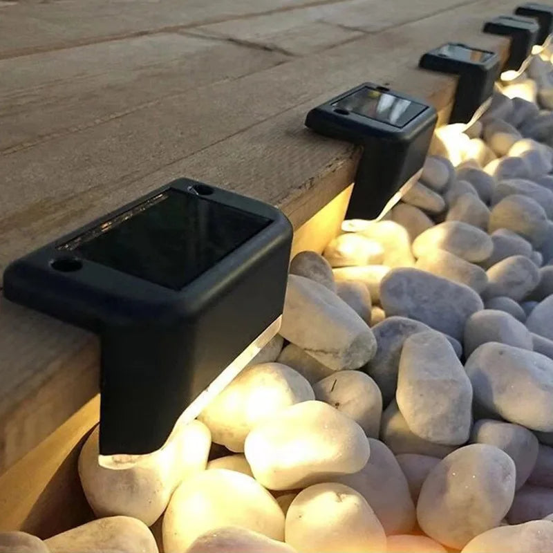 Draadloze Solar LED Buitenverlichting Set - Veilige Wegverlichting voor Tuin Terras Trappen