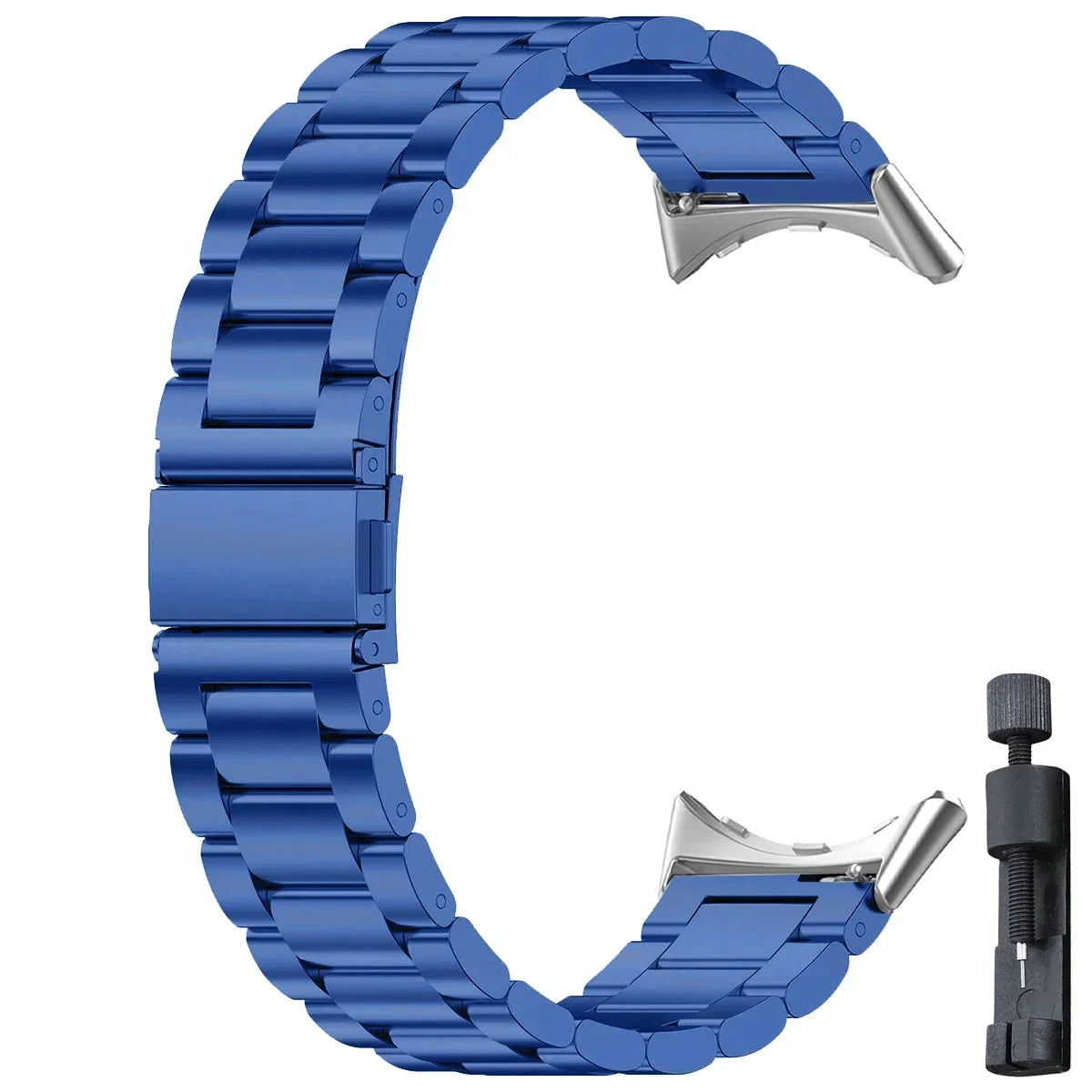 Smartwatch Armband Roestvrij Staal met Verstelbare Schakels voor 41mm en 45mm Horloges Elegante Stijl
