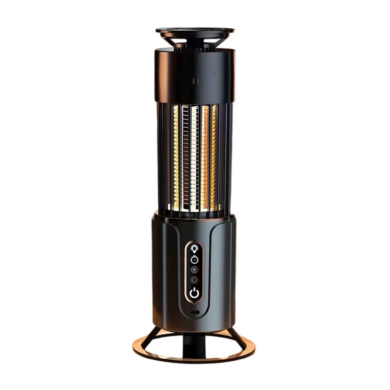 Elektrische Insectenval UV-Lamp 360° Muggenverdelger Oplaadbaar met Timer Nachtlampje Functie 200m² Bereik