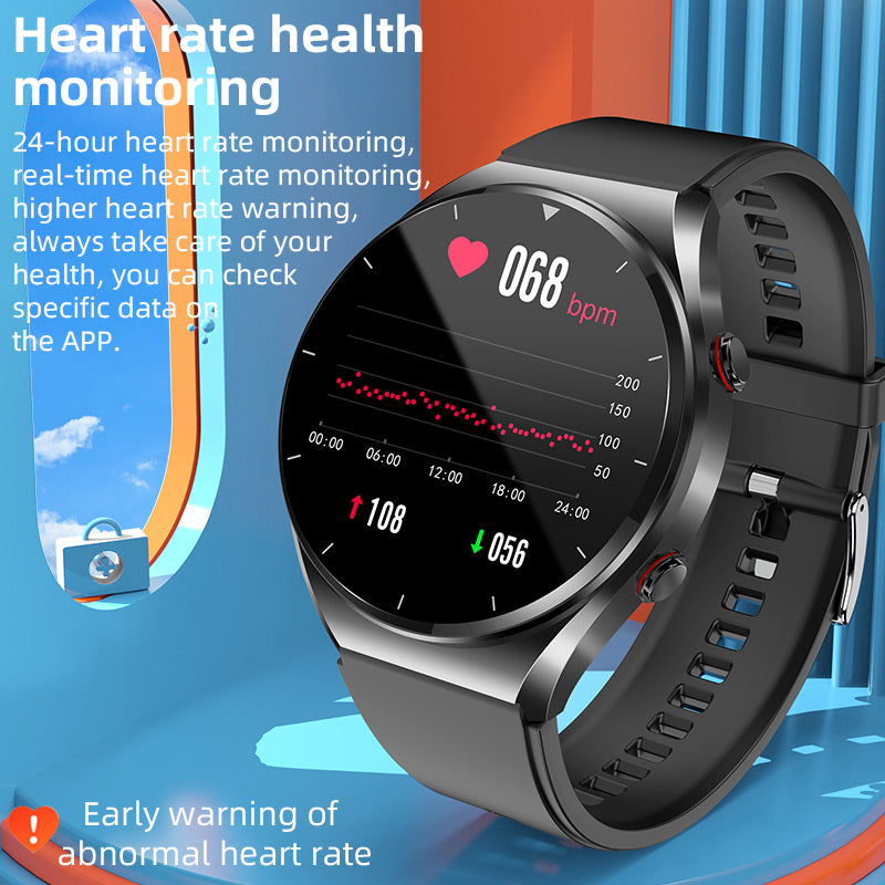 Smartwatch met Gezondheidsmeting ECG Bloeddruk Hartslagmeter Niet-Invasieve Bloedsuikersensor Polshorloge Fitnesstracker