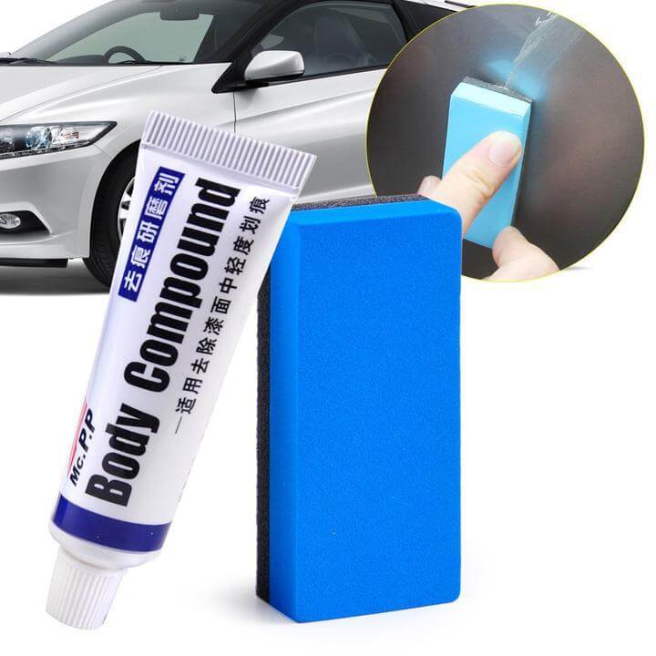 Autokrasreparatieset - Professionele Krasverwijderaar met Slijpspons voor Alle Autolakken
