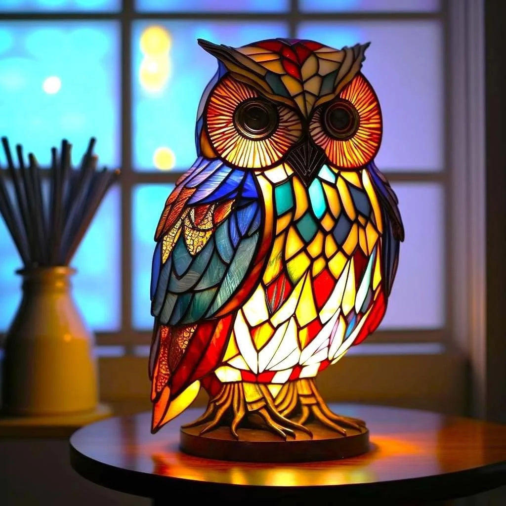 Decoratieve Dierenlamp 15 cm - Kunstlamp met LED-verlichting voor Kinderkamer, Woonkamer en Sfeerverlichting