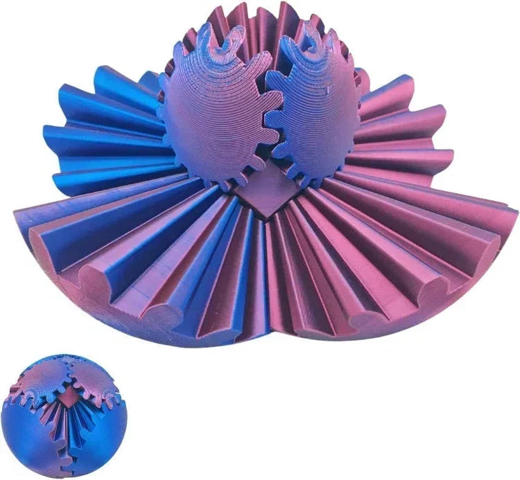 3D Geprinte Tandwielbal Fidget Speelgoed voor Stress en Focus Verbetering Anti-Stress Bal voor Kinderen