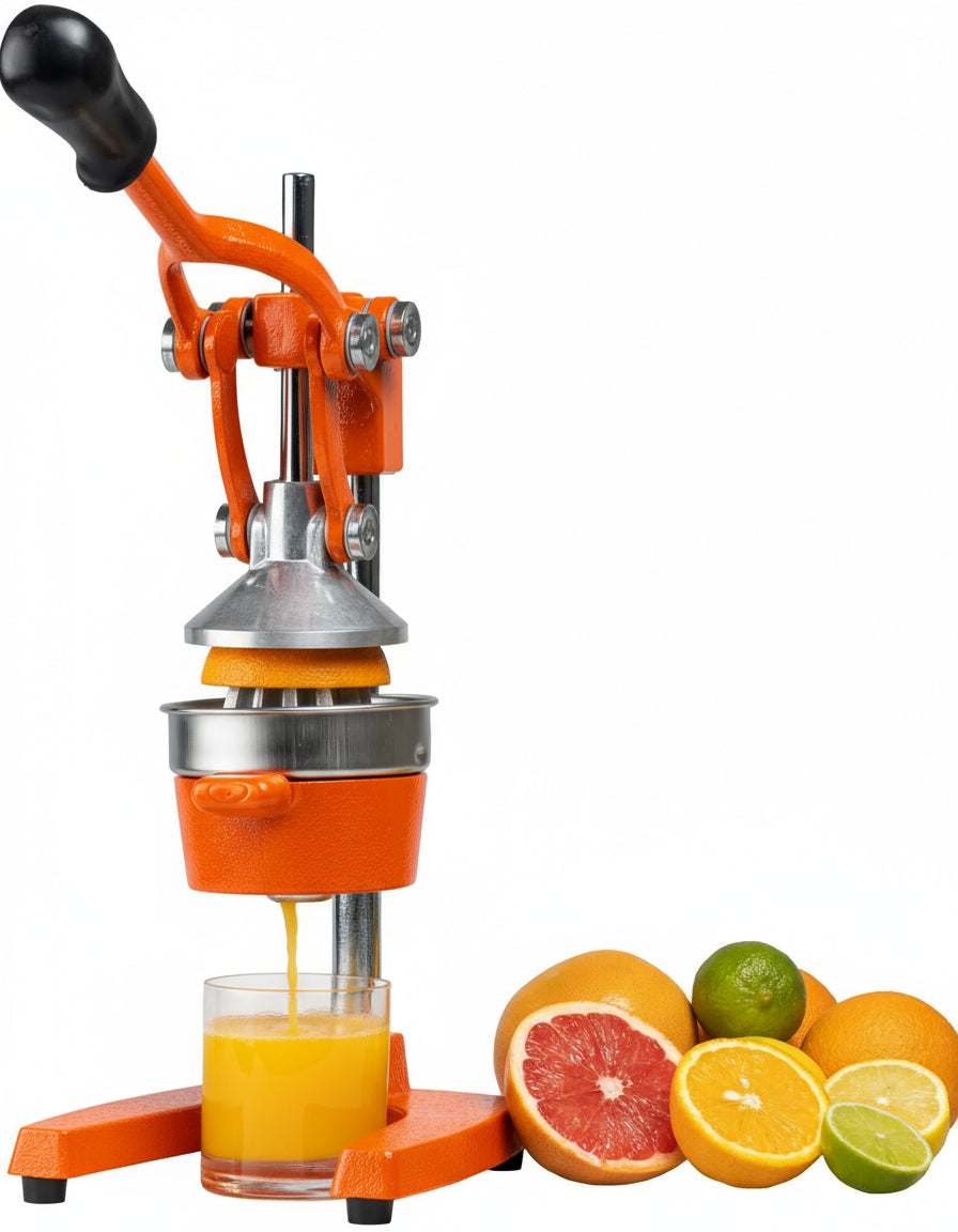 Gietijzeren Citruspers met Hefboom - Professioneel & Krachtig