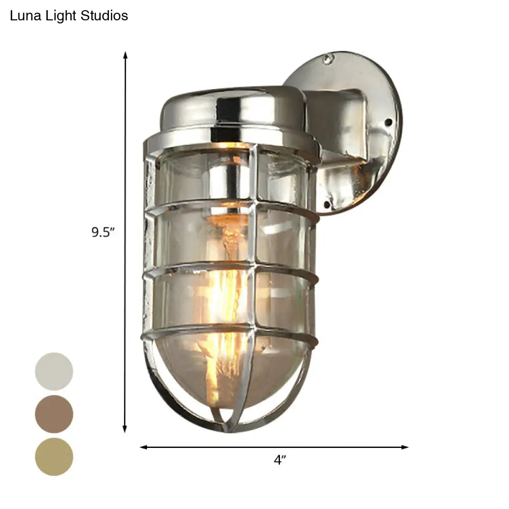Wandlamp Metaal Kooi Helder Glas E26/E27 Industrieel Vintage Keukenverlichting Woonkamer Eetkamer Sfeer