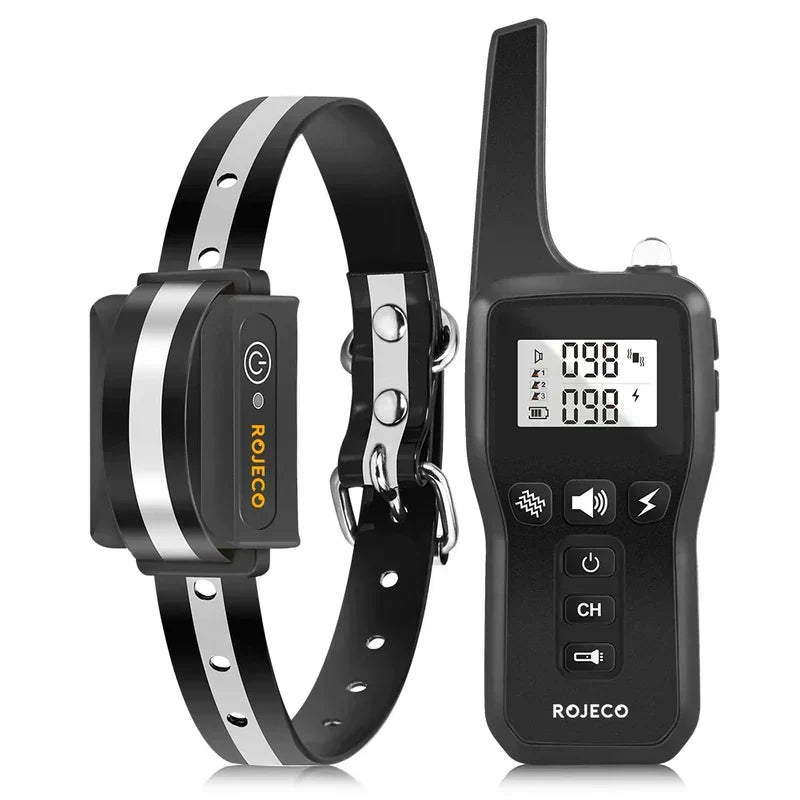 Trainingshalsband Hond Afstandsbediening 1000m IP67 Waterproof Vibratie Schok Oplaadbaar