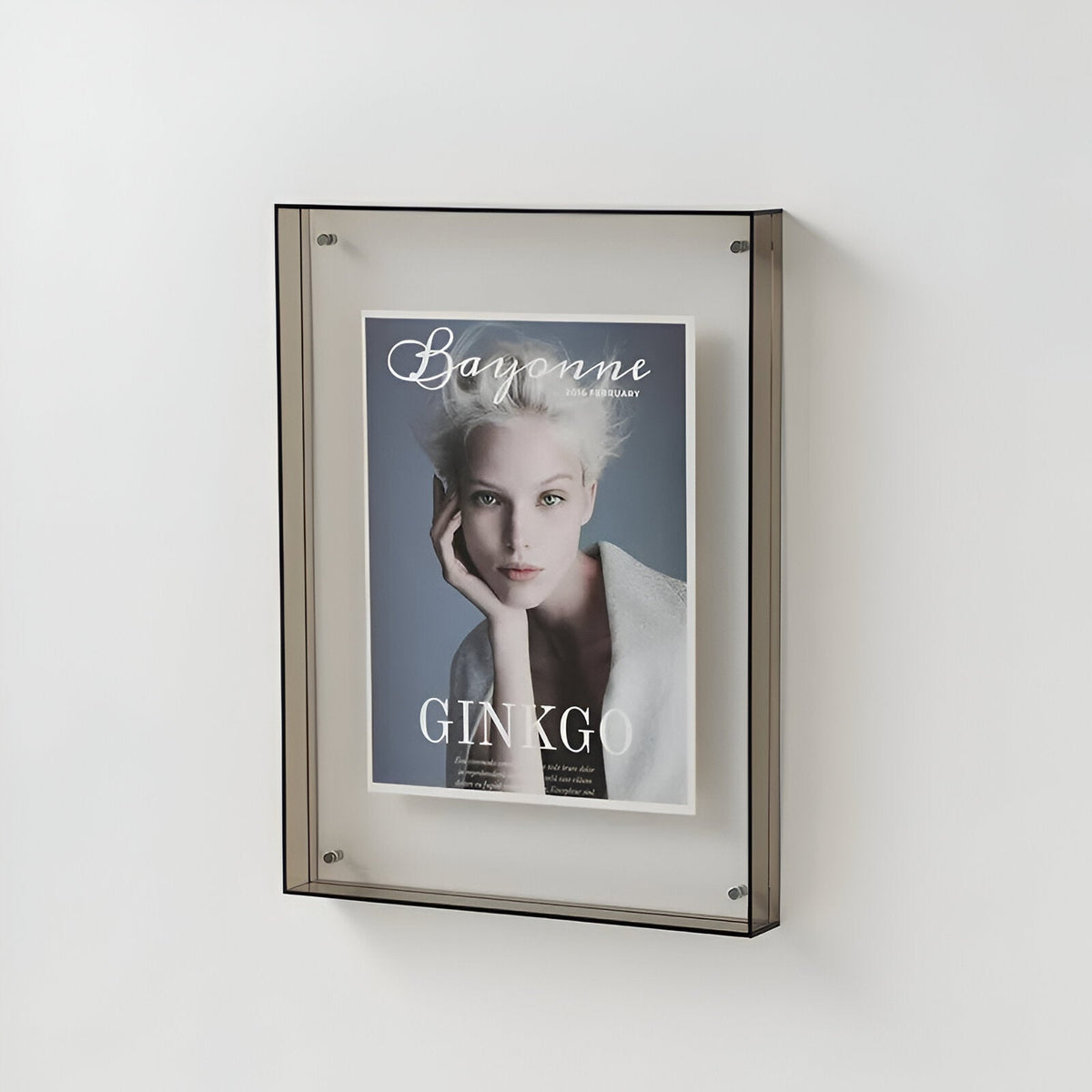 Fotolijst Acryl Transparant Wandlijst Modern Blauw Rand Wanddecoratie Foto Lijst Minimalistisch Interieur Posterhouder