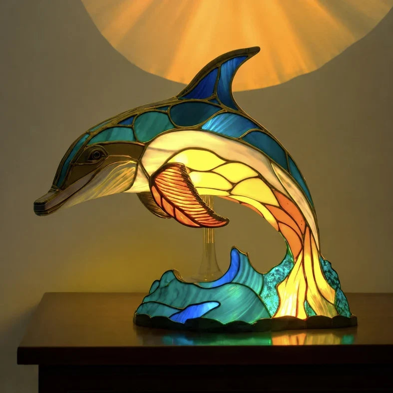 Sfeervolle Dierenlamp LED Tafellamp Metaal Resin 15cm Slaapkamer Woonkamer Decoratieve Nachtlamp op Batterijen