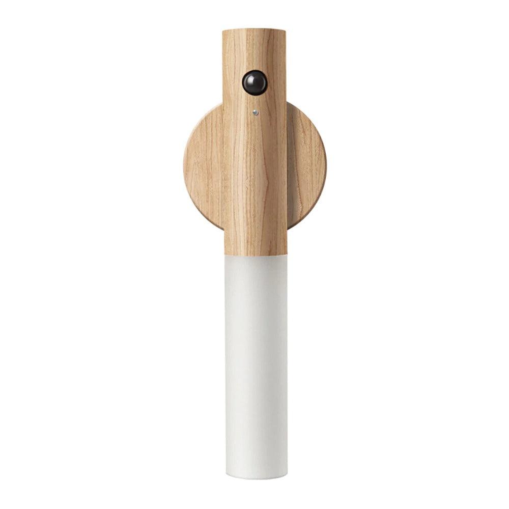 Oplaadbare Houten Wandlamp met Bewegingssensor - Dimbaar LED Nachtlampje voor Hal Gang Slaapkamer