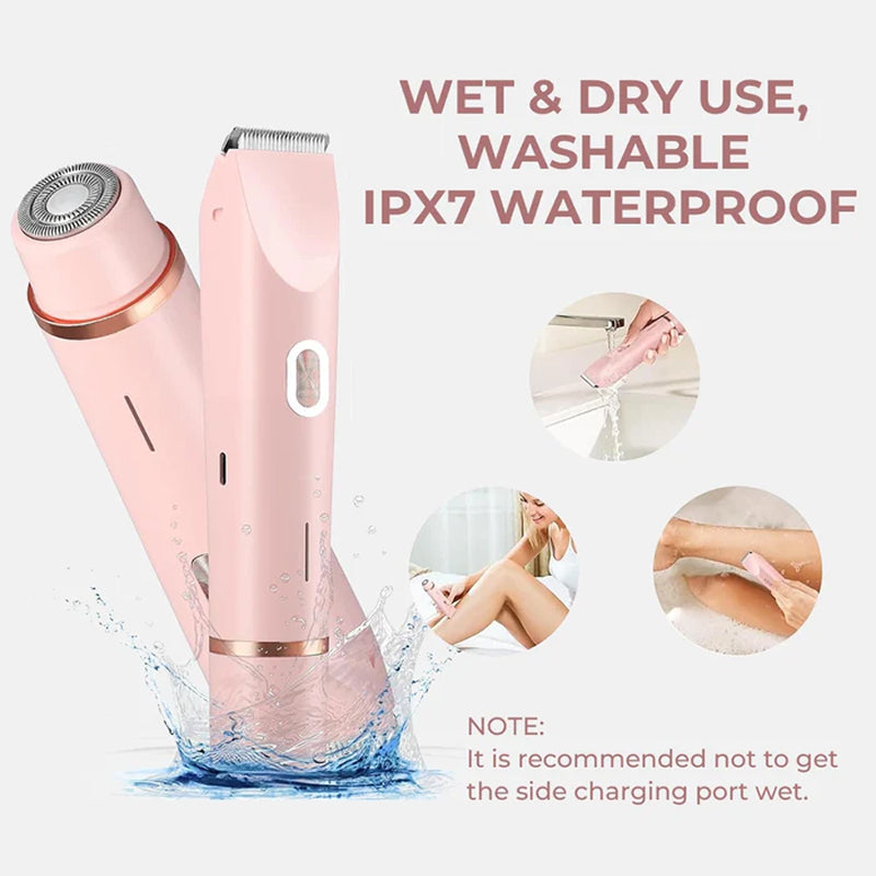 Keramische Damesscheerapparaat Bikini Gezicht Waterdicht USB Oplaadbaar Gevoelige Huid Trimmer Ontharingssysteem