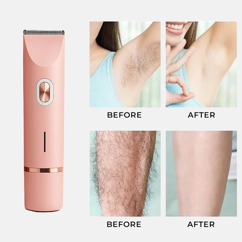Keramische Damesscheerapparaat Bikini Gezicht Waterdicht USB Oplaadbaar Gevoelige Huid Trimmer Ontharingssysteem