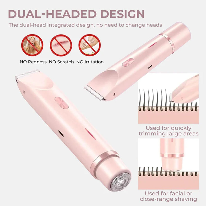 Keramische Damesscheerapparaat Bikini Gezicht Waterdicht USB Oplaadbaar Gevoelige Huid Trimmer Ontharingssysteem