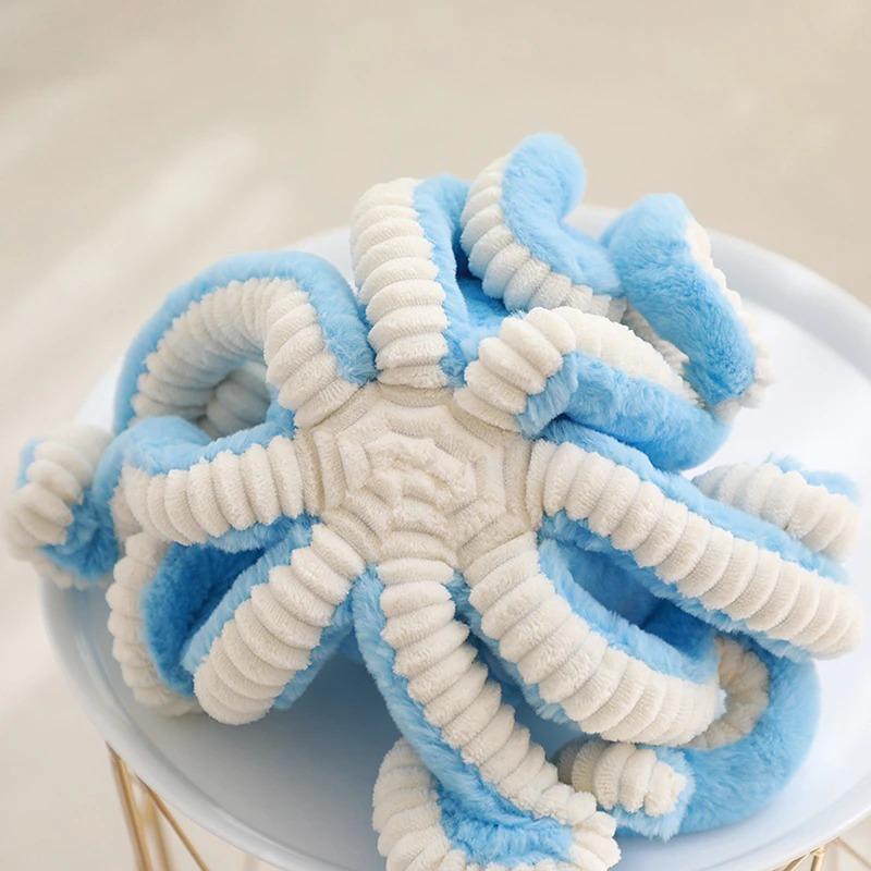 Zachte Octopus Knuffel XXL - Pluche Decoratiekussen 40-80cm - Kinderkamer Speelgoed Decoratie Cadeau