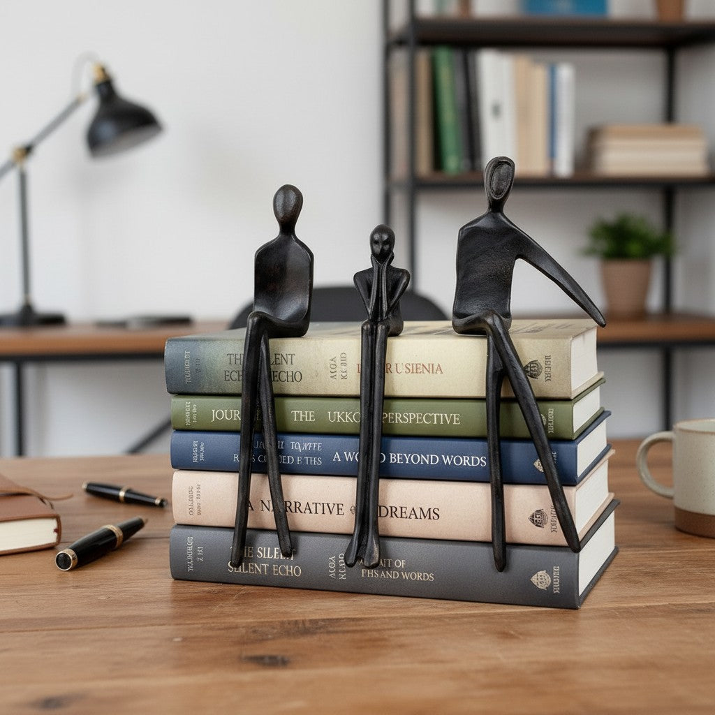 Geometrische Hondenbeeldje van IJzer - Minimalistisch Decoratief Sculptuur voor Bureau