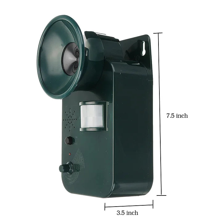 Ultrasone Dierenverjager op Batterij met Bewegingssensor voor Effectieve Tuin en Erf Bescherming Overdag en Nacht