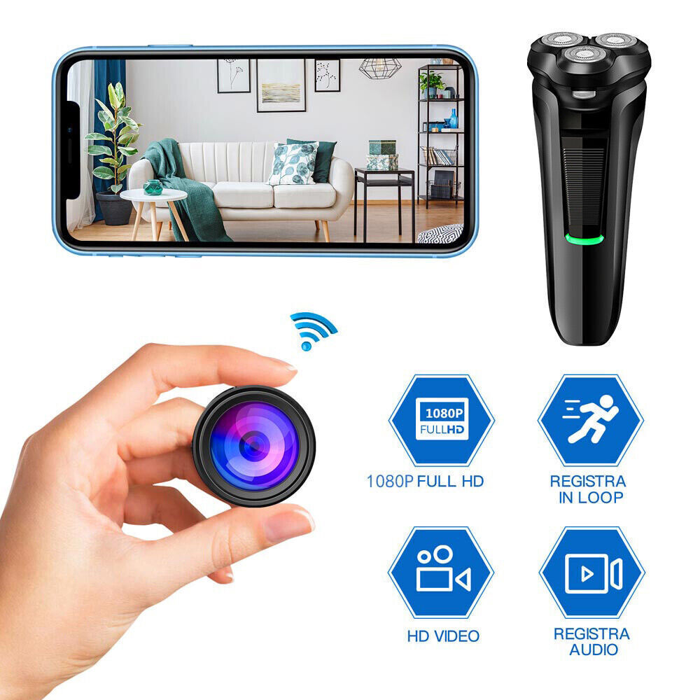 Verborgen WiFi Beveiligingscamera in Scheerapparaat 1080P met Bewegingsdetectie App-bediening voor Thuisbeveiliging