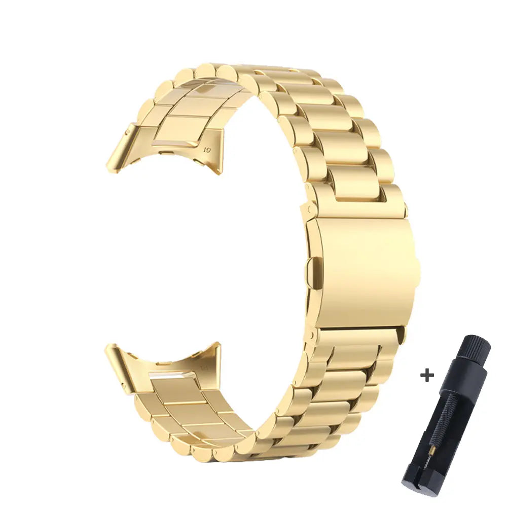 Roestvrijstalen Horlogeband Voor Smartwatch 41mm 45mm Premium Metalen Bandje Verstelbaar Stijlvol Polsband