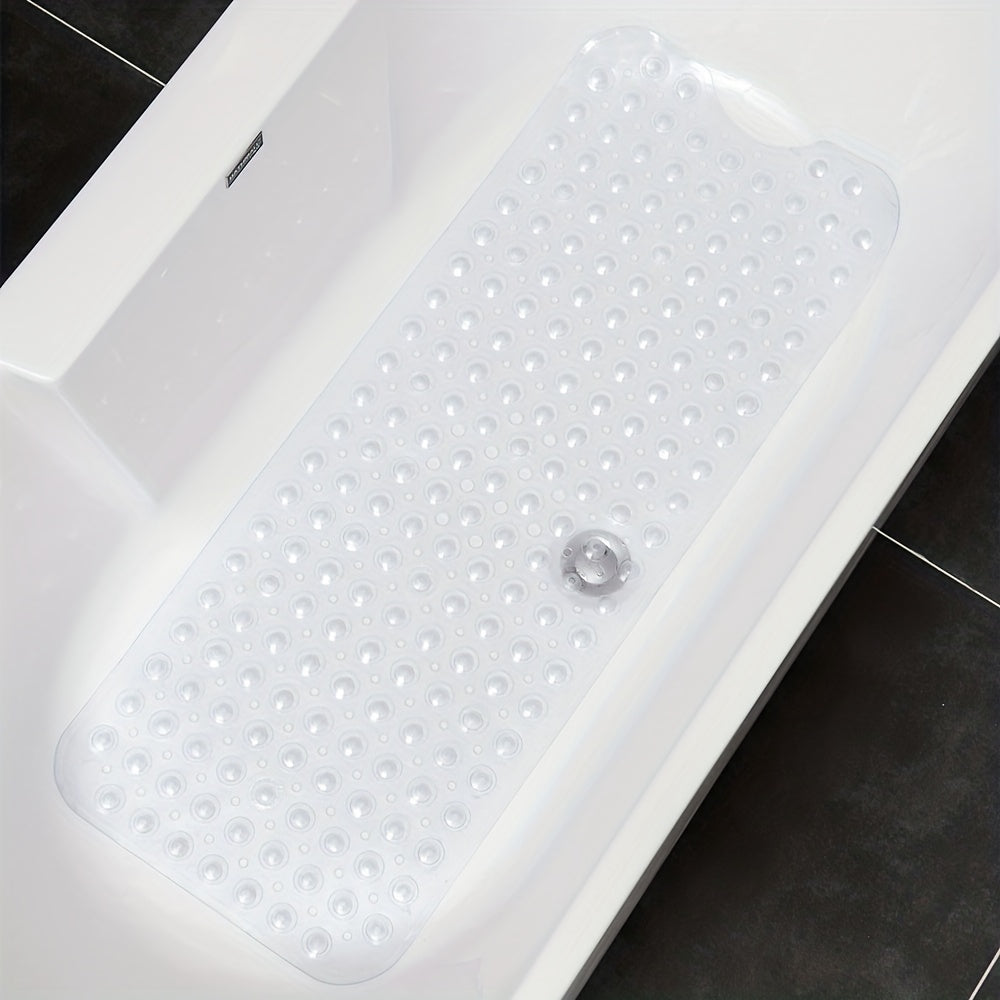 Antislip Badmat XL voor Douche en Bad - Extra Lange Veiligheidsbadmat met Zuignappen