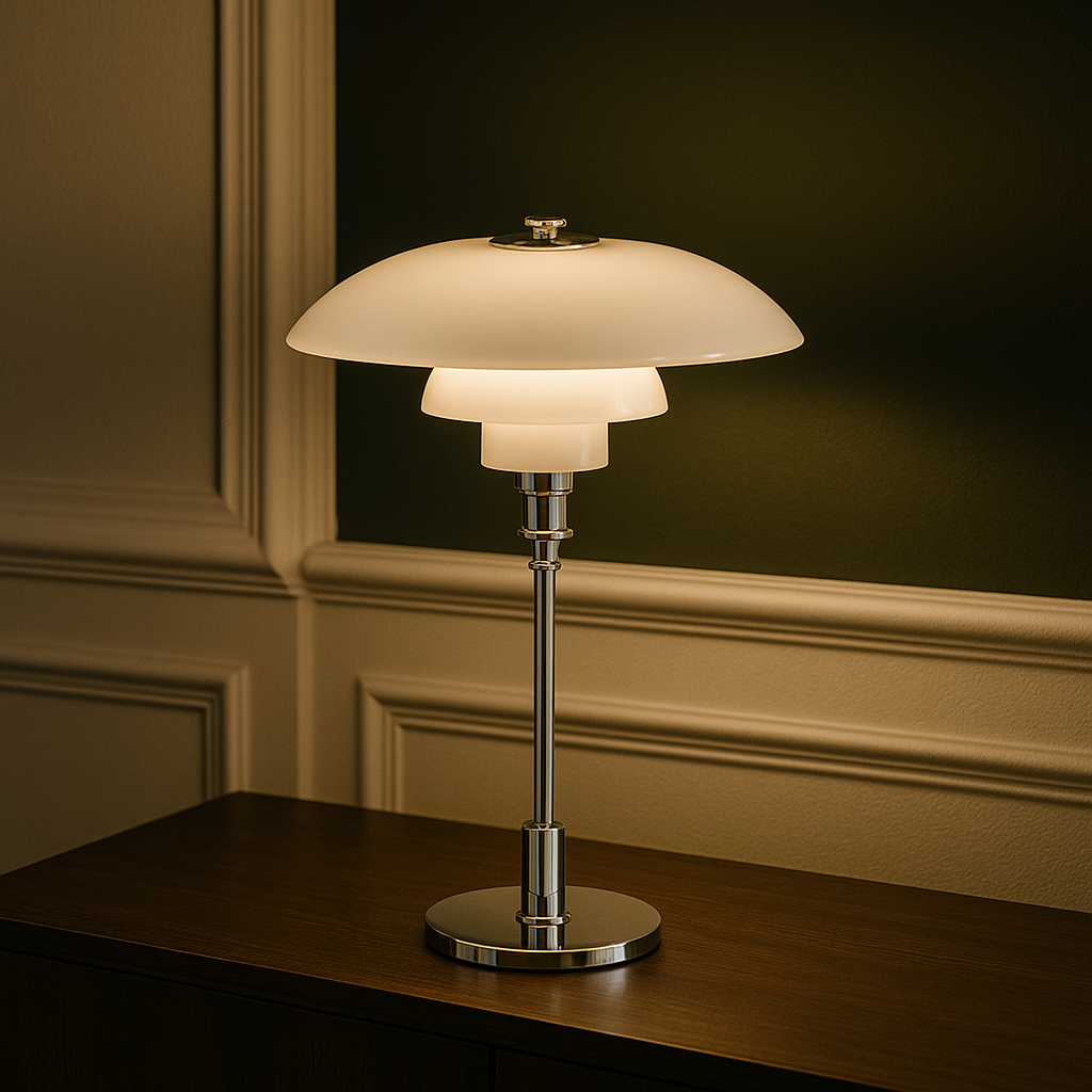 Minimalistische Tafellamp met Glazen Bol Dimbare LED Verlichting Sfeervolle Moderne Verlichting Slaapkamer Woonkamer