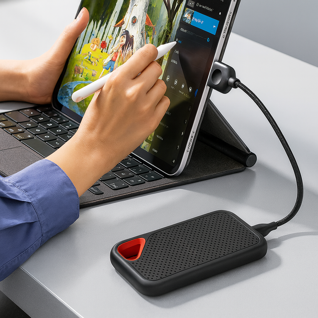 Externe SSD-Schijf 2TB - Compacte Harde Schijf voor Laptop & Smartphone