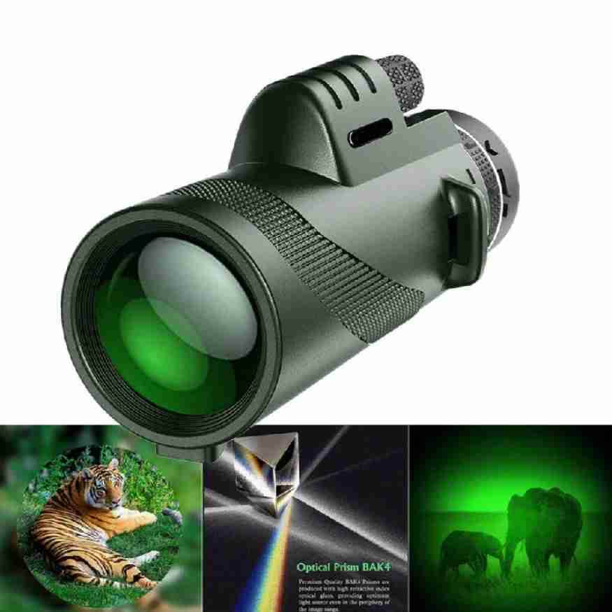 Compacte 600x Ultra-Zoom Monoculair met HD-Lens - Lichtgewicht Telescoop voor Wandelingen, Vogels Kijken en Sportevenementen