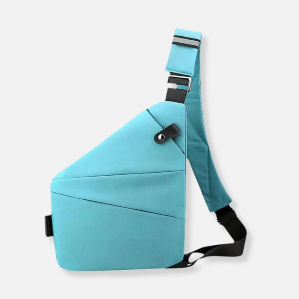 Crossbody Organizer Tas met Verborgen Ritsen - Veilige Reistas met RFID-Bescherming - Diefstalwerend en Waterafstotend