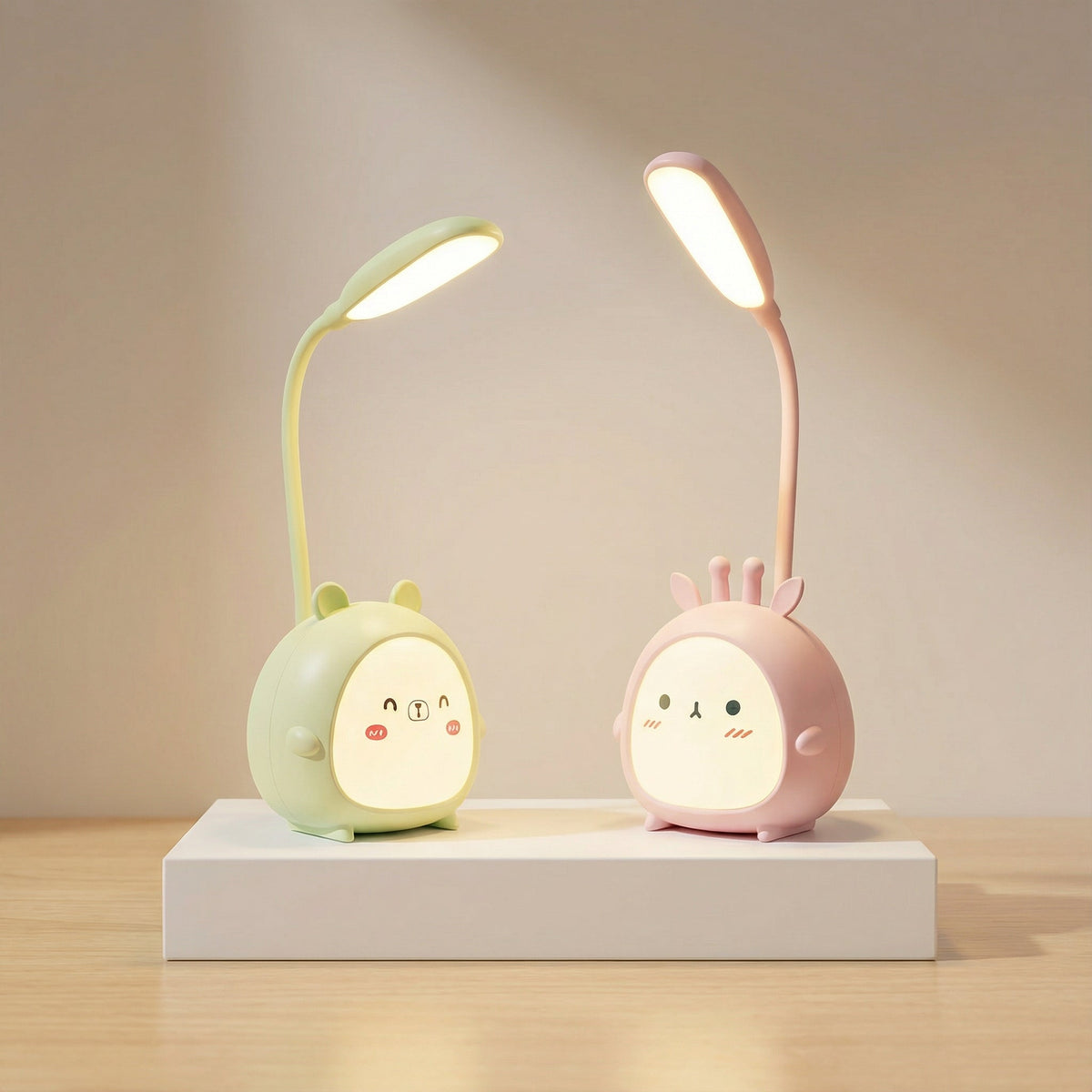 Oplaadbare Kinderlamp met Flexibele Arm en LED-Verlichting - Bureaulamp voor Kinderkamer