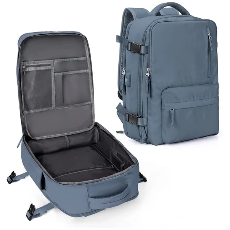 Waterdichte Dames Reistas 35L Multifunctionele Wandelrugzak met USB-Poort en Anti-Diefstal