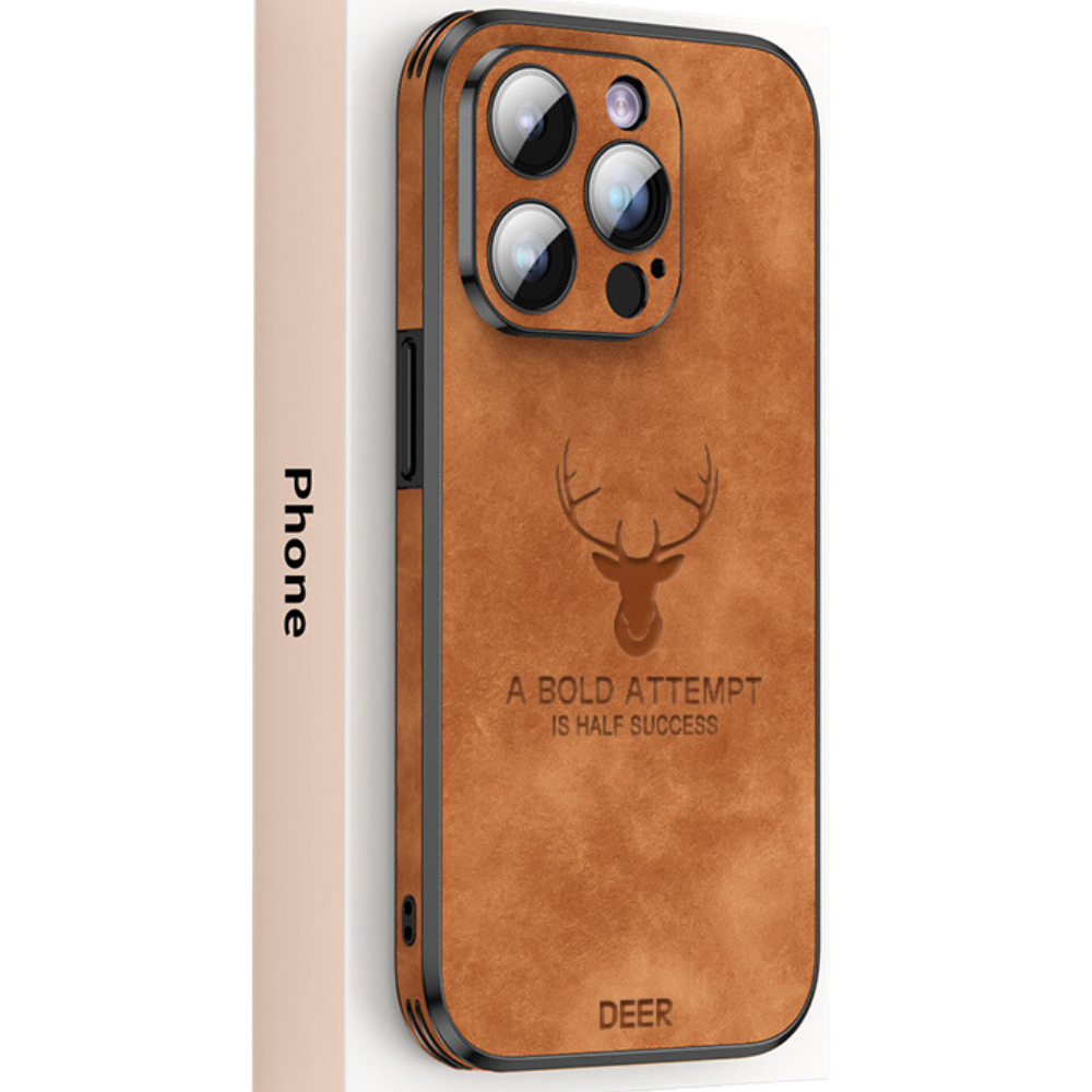 Smartphone Hoesje in Leerlook - Slank Design met Valbescheming & MagSafe-Compatibiliteit voor iPhone 16/15/14/13/12
