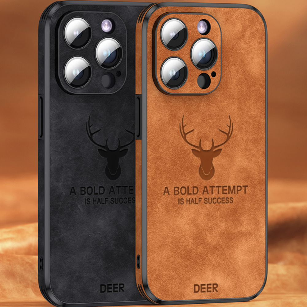 Smartphone Hoesje in Leerlook - Slank Design met Valbescheming & MagSafe-Compatibiliteit voor iPhone 16/15/14/13/12