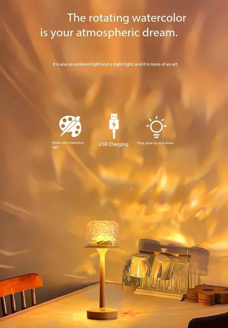 Draadloze Touch Tafellamp LED - Dimbaar & Sfeervol | Moderne Design Tafellamp met Warm Licht
