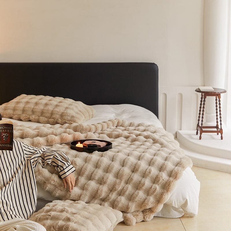 Zachte Imitatiebont Plaid - Pluizige Warme Deken voor Bank en Bed - 160x200 cm